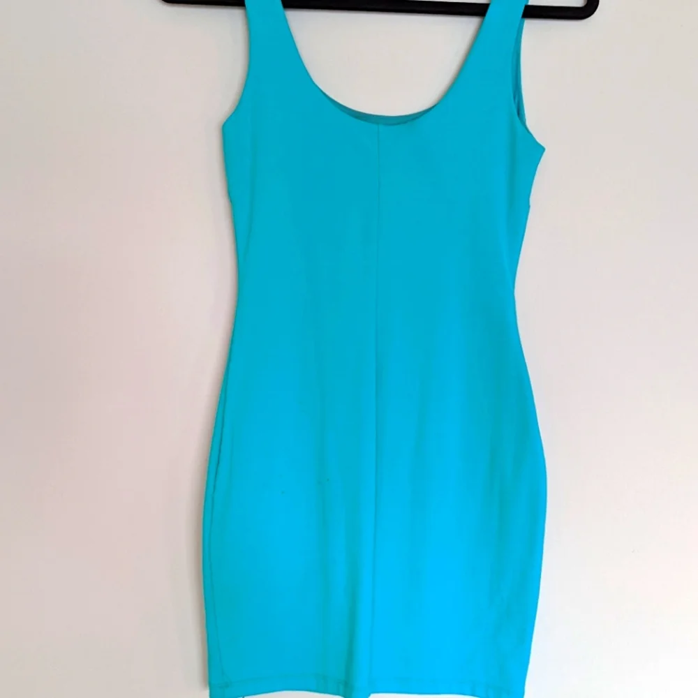 Bebe Gorgeous Turquoise Blue Mini Dress - Picture 4 of 5